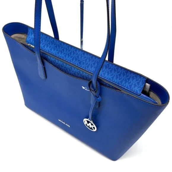 Michael Kors Arden Large Leather Tote Bag & Matching Continental Wallet Galaxy